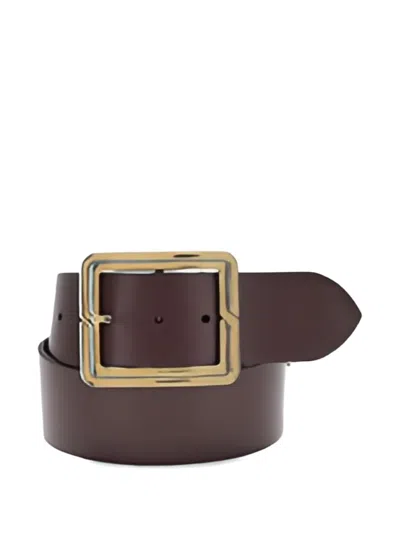 Etro Leather Belt In Brown
