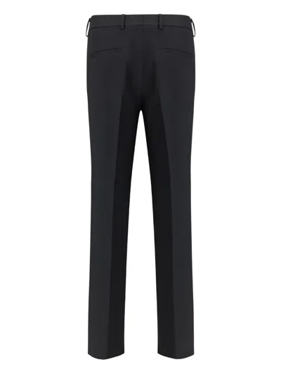 Gucci Drawstring Wool Blend Pants In Black