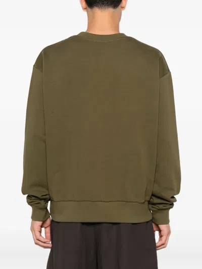 Marni Logo-print Sweatshirt In Green