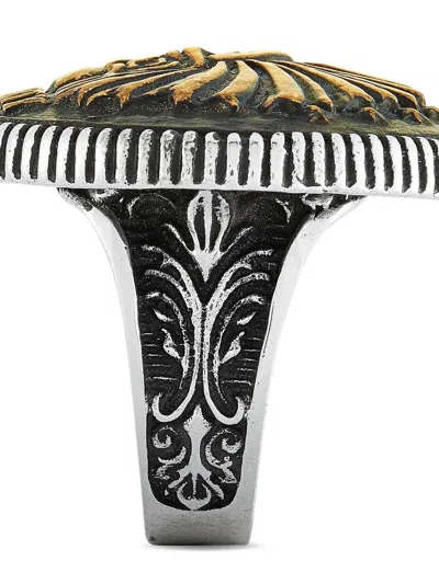 Pre-owned King Baby Statement Headdress Ring In Silver