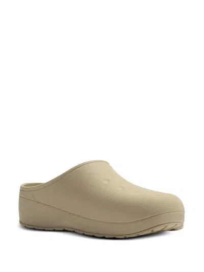 Crocs Beige Classic Quiet Clogs In Gray