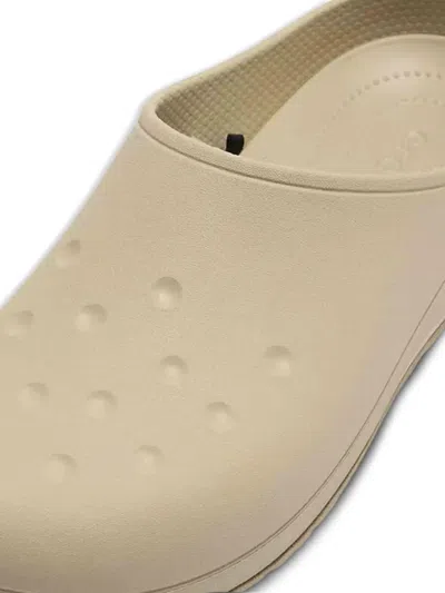 Crocs Beige Classic Quiet Clogs In Gray