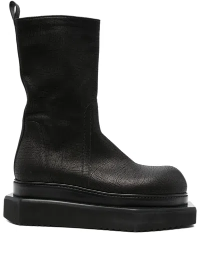 Rick Owens Black Porterville Beatle Turbo Cyclops Chelsea Boots In 09 Black