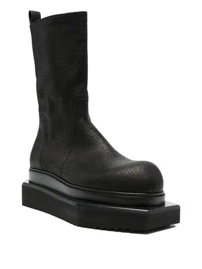 Rick Owens Black Porterville Beatle Turbo Cyclops Chelsea Boots In 09 Black