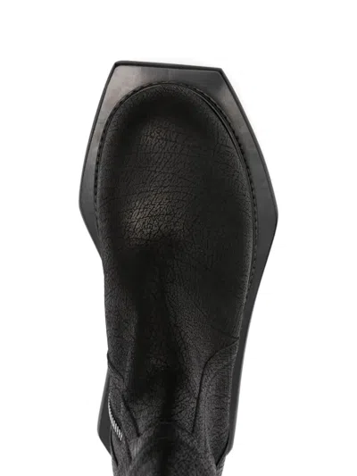 Rick Owens Black Porterville Beatle Turbo Cyclops Chelsea Boots In 09 Black