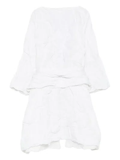 Daniela Gregis Cappotto Coat T Double Grappolo In White