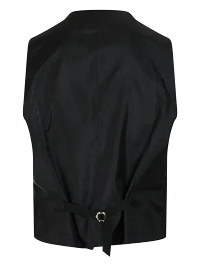 Tagliatore Dress With Vest In Black