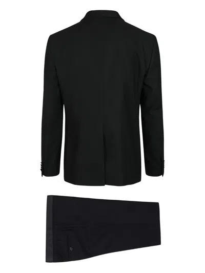 Tagliatore Dress With Vest In Black