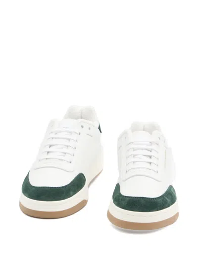 Saint Laurent Sl61 Leather Sneakers Signature Sole In White