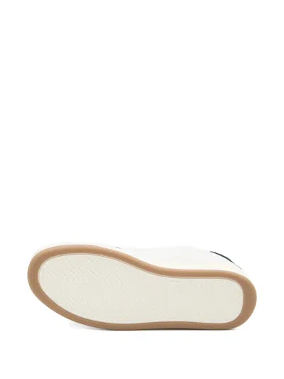 Saint Laurent Sl61 Leather Sneakers Signature Sole In White