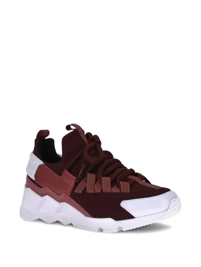Pierre Hardy Trek Cosmetic Sneakers In Burgundy