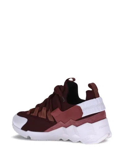 Pierre Hardy Trek Cosmetic Sneakers In Burgundy