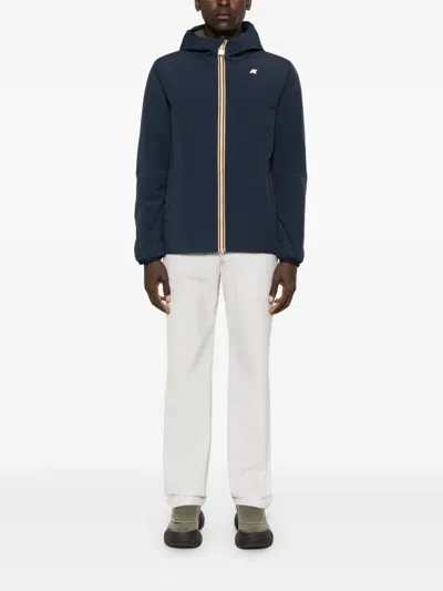 K-way Bonded  Jacket In Blue