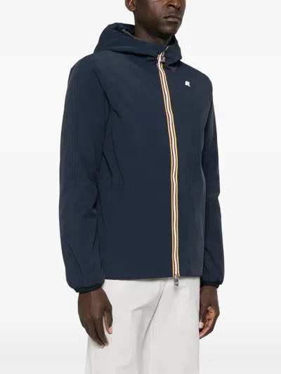 K-way Bonded  Jacket In Blue
