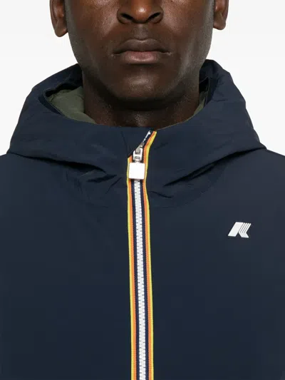 K-way Bonded  Jacket In Blue