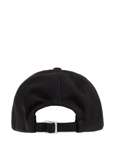 Jacquemus Gadjo Logo-embellished Cotton-twill Baseball Cap In Black
