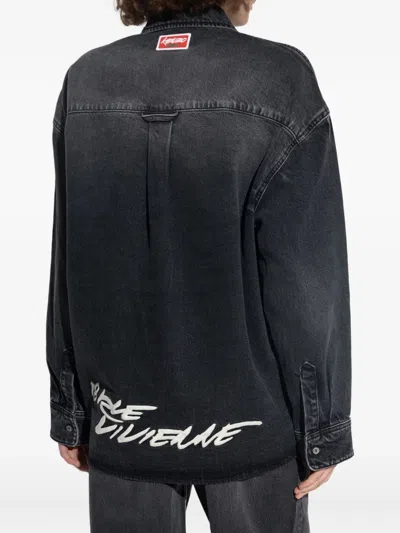 Kenzo X Futura 2000 Embroidery In Blue