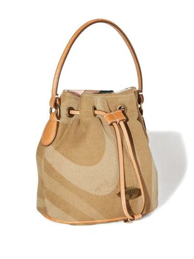 Pucci Yummy Drawstring Bucket Bag In Brown