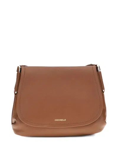 Coccinelle Rebekka Shoulder Bag In Brown