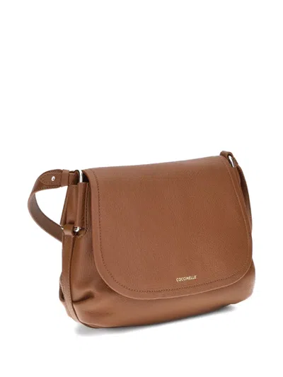 Coccinelle Rebekka Shoulder Bag In Brown