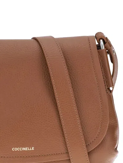 Coccinelle Rebekka Shoulder Bag In Brown
