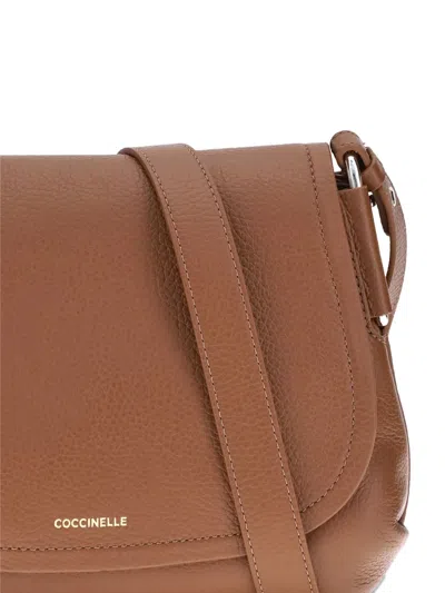 Coccinelle Rebekka Shoulder Bag In Brown