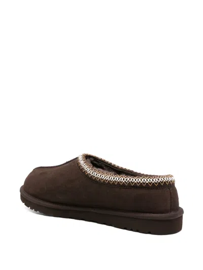 Ugg Tasman Cocoa-coloured Eather Slip-ons In Brown