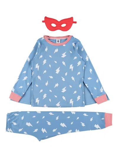 Petit Bateau Kid - Pyjamas Super Hero Disguise In Blue