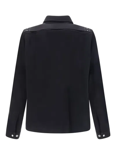 Rick Owens Concordians Zipped Hoodie In Black