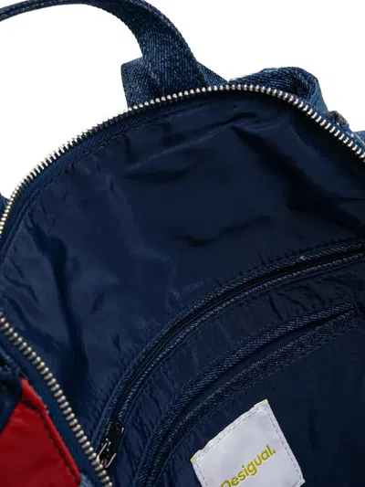 Desigual Austen Sumy Denim Patchwork Backpack In Blue