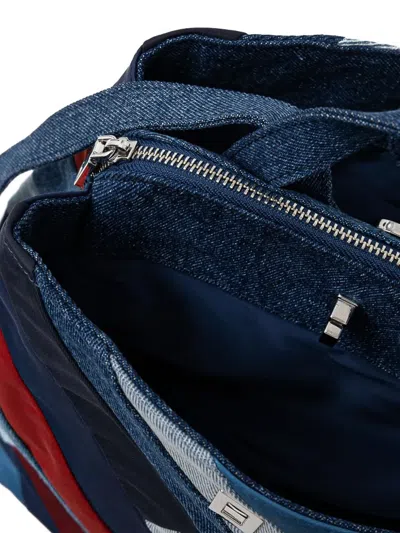 Desigual Austen Sumy Denim Patchwork Backpack In Blue