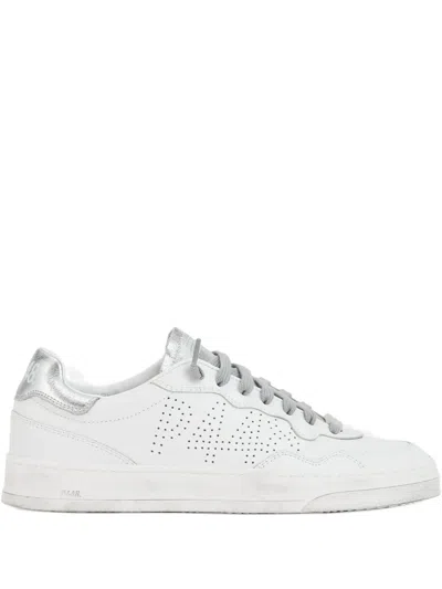 P448 Bali Perforated Leather Sneakers In Yellow