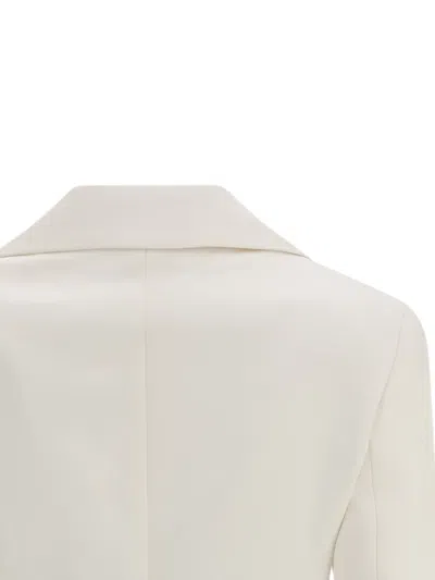 Givenchy Longline Jacket Featuring Front Pockets In White