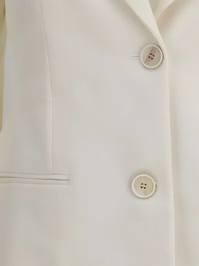 Givenchy Longline Jacket Featuring Front Pockets In White