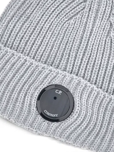 C.p. Company Wool Cap In Gray