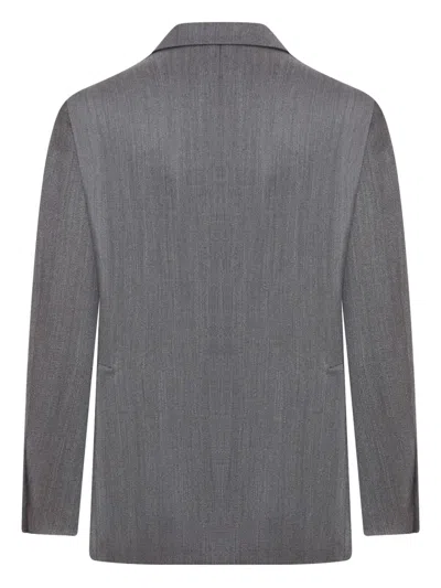 Tagliatore Single-breasted Wool Suit In Gray