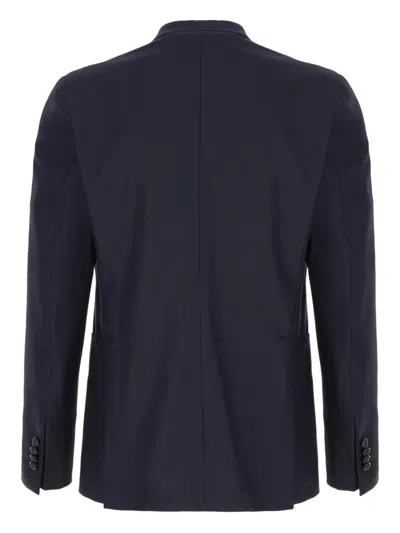 Tagliatore Giacca Doppiopetto Lana Opsak In Blue