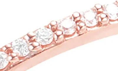 Lana Thin Diamond Stacking Ring In Pink