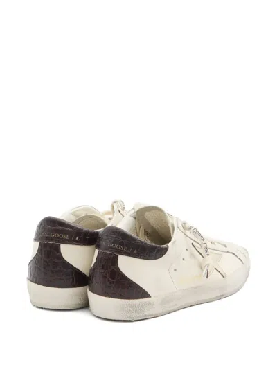 Golden Goose 20mm Super-star Leather Sneakers In White