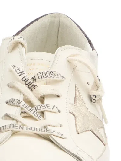 Golden Goose 20mm Super-star Leather Sneakers In White