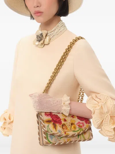 Valentino Garavani Vain Small Embroidered Shoulder Bag Woman Multicolour Uni