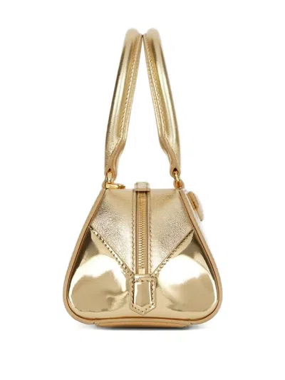 Givenchy Antigona Mini Top-handle Bag In Mirror Laminated Leather In Gold