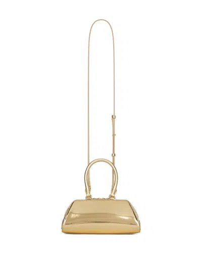 Givenchy Antigona Mini Top-handle Bag In Mirror Laminated Leather In Gold