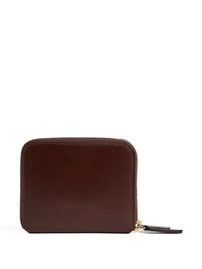 Dsquared2 Twin Zip Around Wallet In Brown