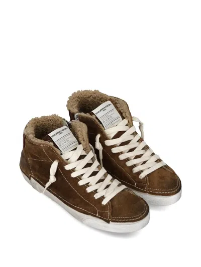 Philippe Model Casual Low Top Sneakers With Contrast Stitching In Brown