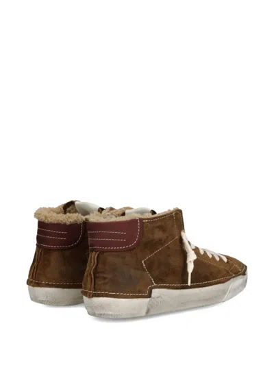 Philippe Model Casual Low Top Sneakers With Contrast Stitching In Brown