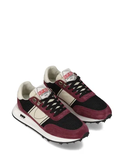 Philippe Model Mesh-panel Suede Low-top Sneakers In Black