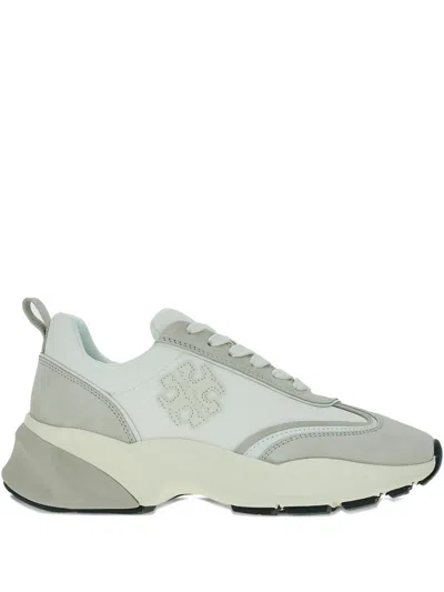Tory Burch Multicolor Fabric And Suede Good Luck Sneakers In White