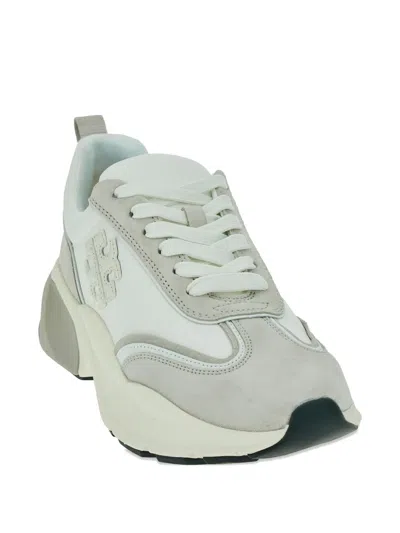 Tory Burch Multicolor Fabric And Suede Good Luck Sneakers In White