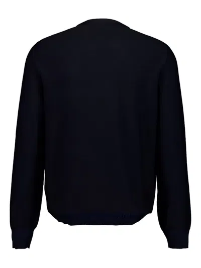 Alexander Mcqueen Mcqueen Skull Double Knit Wool Crewneck Sweater In Multi